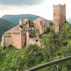 RIBEAUVILLE - CHATEAUX ST URICH ET GIRSBERG-haut-rhin